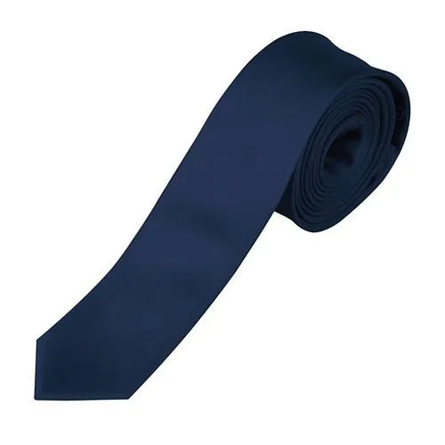 Cravate Fine Corporate Personnalisable - Bleu Marine