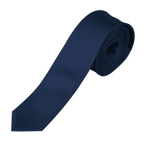 Cravate Fine Corporate Personnalisable - Bleu Marine