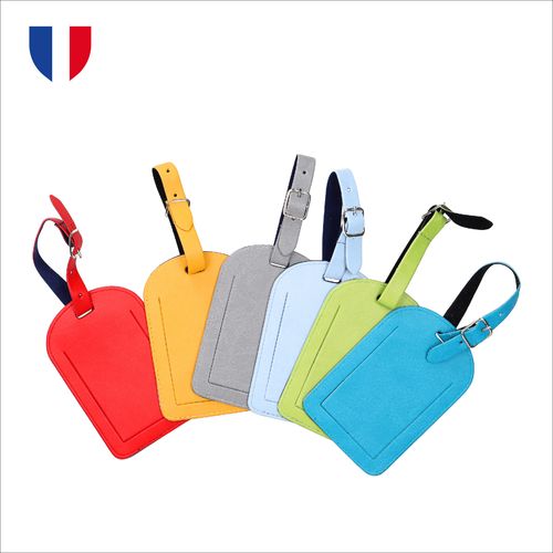 Étiquette Bagage Simili Cuir Personnalisable - Made in France