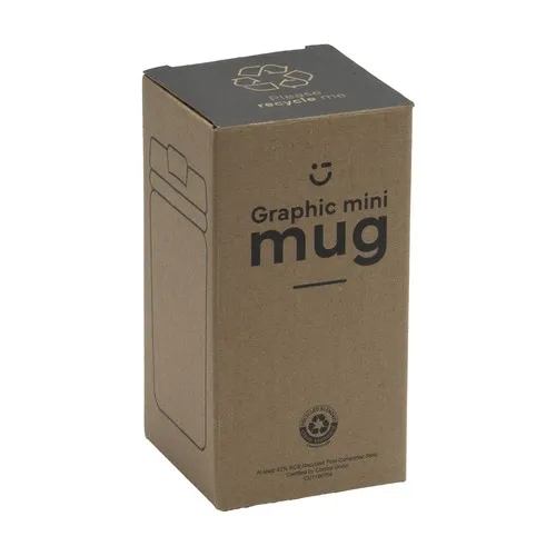 Graphic Mini Mug RCS Recycled Steel 250 ml gobelet iso