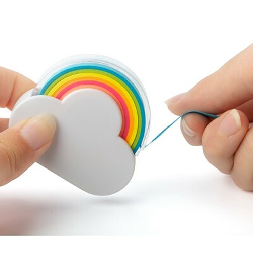 Distributeur Mémo Nuage Personnalisable - 5 Couleurs de Rubans