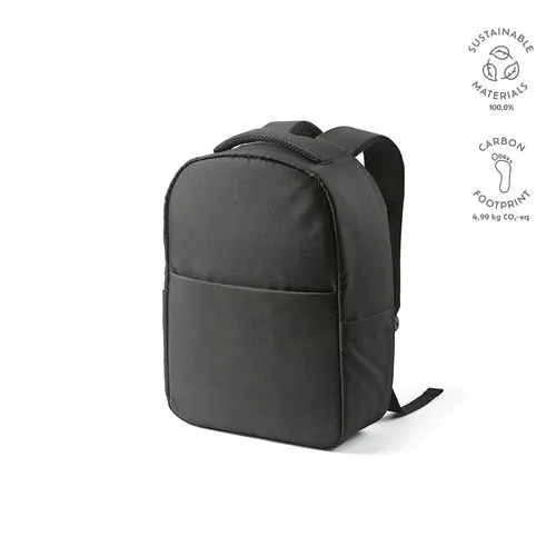 Sac à dos Budapest 16L rPET. Poche avant. Poche ordinateur 17"
