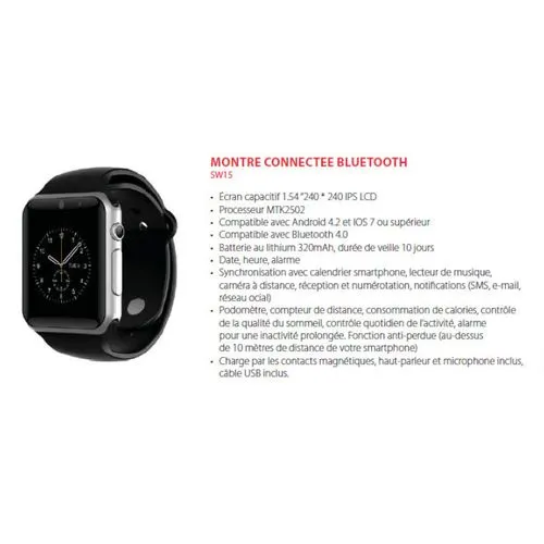 Bracelet Fitness Tracker Personnalisable - Objet Connecté Publicitaire
