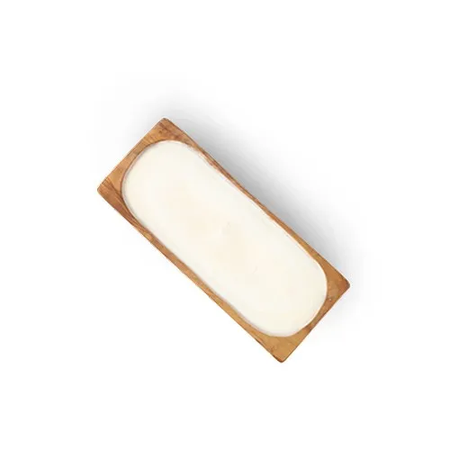 Bougie parfumée en bois d'olivier personnalisable - Cire végétale