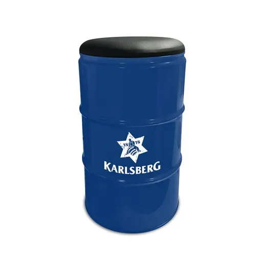 Tabouret Baril Personnalisable avec Rangement - Couleurs RAL