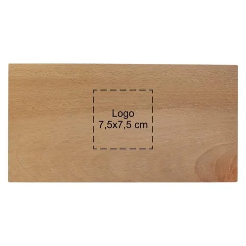 Planche à découper hêtre personnalisable 29x15 cm - Cadeau pro