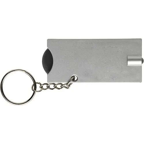 Porte-clés avec jeton charriot et LED