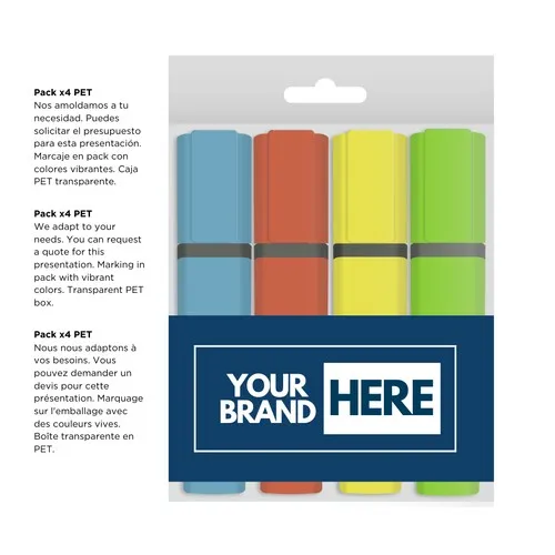 Surligneur jaune personnalisable VIVA - Boîte de 10 unités