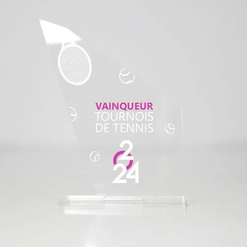 Trophée en plexiglas PICS - France 3 mm