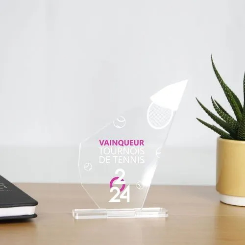 Trophée en plexiglas PICS - France 3 mm