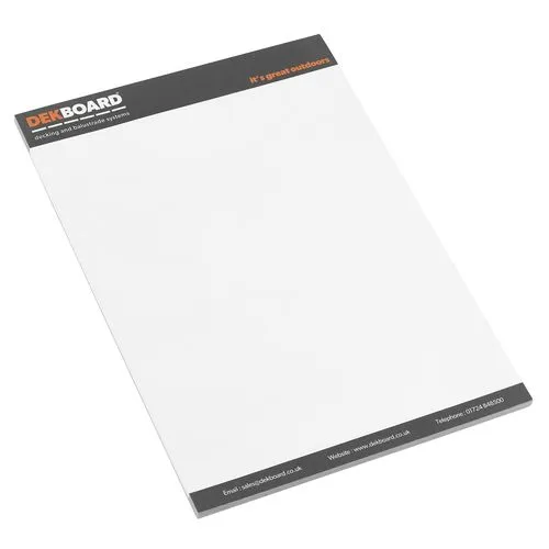 Bloc-notes A4 Recyclé Personnalisable - 50 feuilles 90g/m²