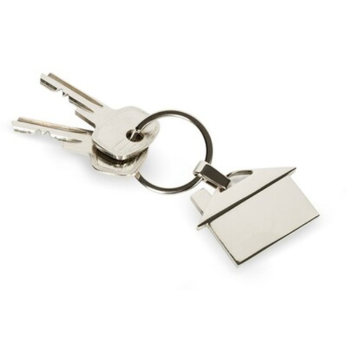 Porte-clés Maison en Métal avec Coffret Cadeau - Personnalisable