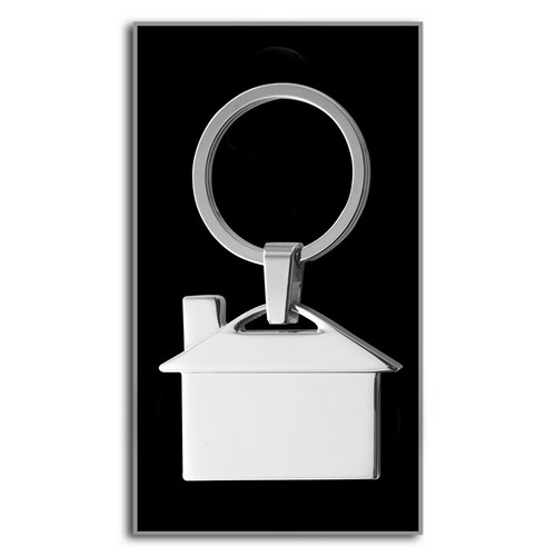 Porte-clés Maison en Métal avec Coffret Cadeau - Personnalisable