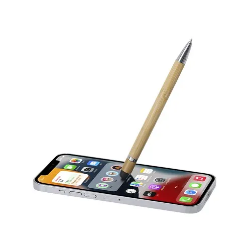 Stylo Bille Bambou Personnalisable avec Stylet Tactile Intégré