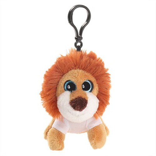 Porte-clés Lion en Peluche avec T-shirt Personnalisable