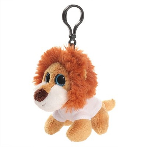 Porte-clés Lion en Peluche avec T-shirt Personnalisable