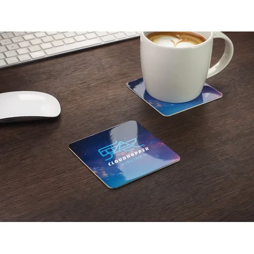 Sous-verre publicitaire en papier personnalisé par sérigraphie