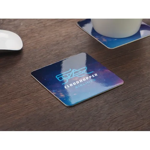 Sous-verre publicitaire en papier personnalisé par sérigraphie