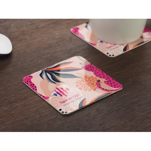 Sous-verre publicitaire en papier personnalisé par sérigraphie