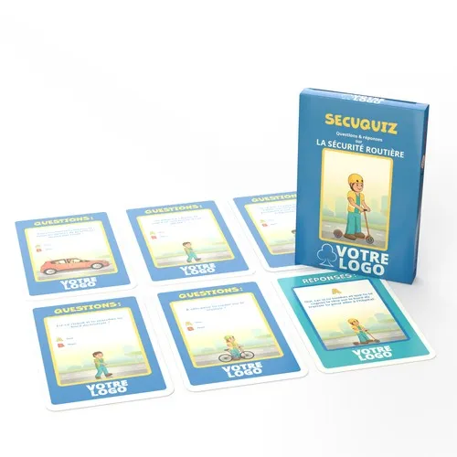 Jeu "Secuquiz" - 33 cartes sur le sécurité routière