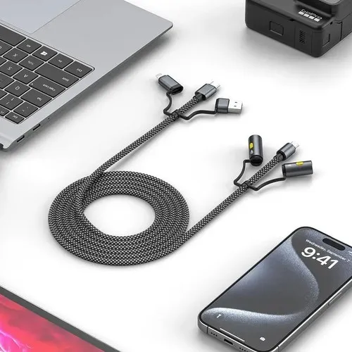 Câble 3-en-1 Multifonction Personnalisable avec Allume-Cigare LED