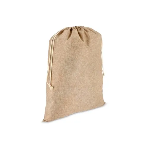 Sac Cadeau Jute Personnalisable 50x70 cm - Cordon de Serrage