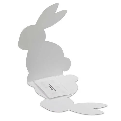 Carte pliante lapin de Pâques avec graines - Personnalisable 4/4