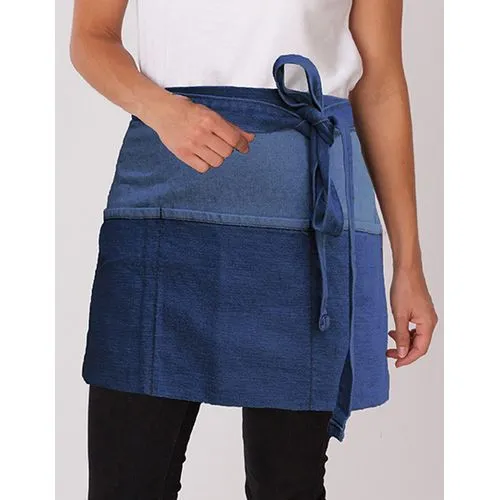 Tablier de travail à bavette avec bandoulières croisées personnalisable