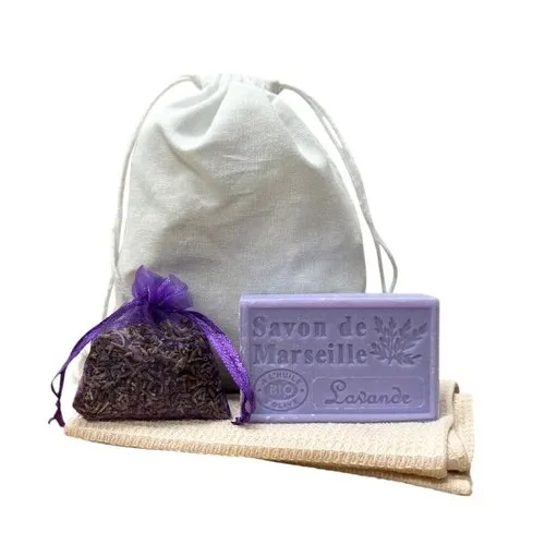 Coffret Cadeau Lavande de Provence Personnalisable - Coton Bio