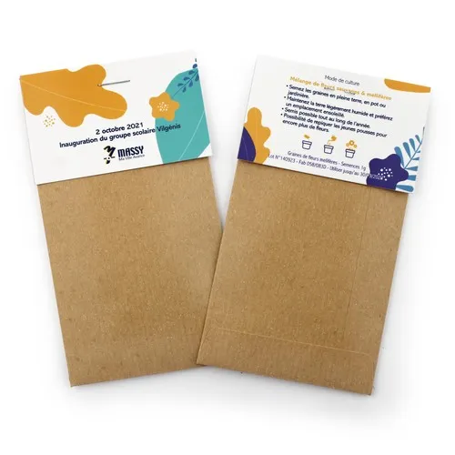 Sachet Kraft Graines Personnalisé - Cadeau Écologique sur Mesure