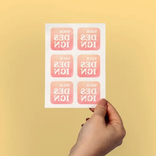 Tatouage Éphémère Personnalisé Couleur 75x75mm - Dès 100 ex