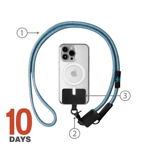 WEI Sangle de téléphone avec carte d'insertion