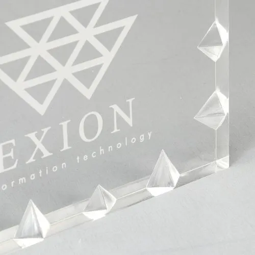 Plaque Plexiglass Bords Biséautés Personnalisable - Trophée Gravé