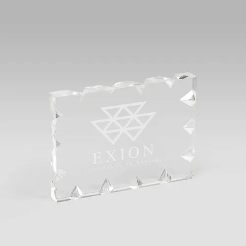 Plaque Plexiglass Bords Biséautés Personnalisable - Trophée Gravé