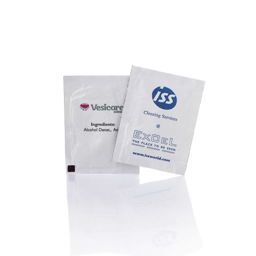 Lingette Antibactérienne Personnalisée 2 Couleurs - 60x80mm