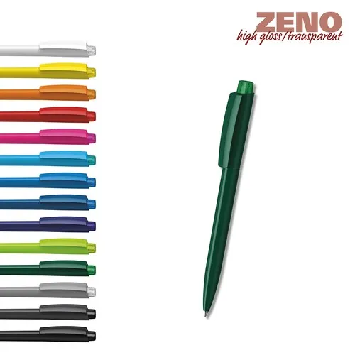 Stylo Bille Rétractable Zeno - Finition Brillante Personnalisable