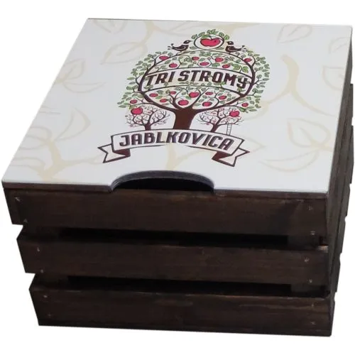 Caisse en Bois Personnalisable - Rangement et Communication Visuelle