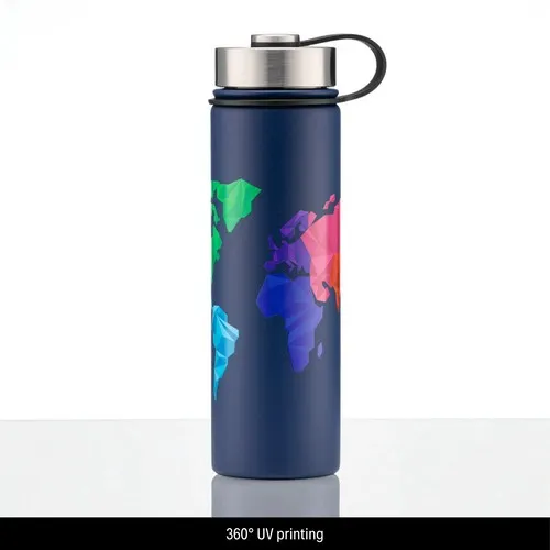 Mug Isotherme Nordic 650ml Personnalisable - 2 Bouchons Interchangeables