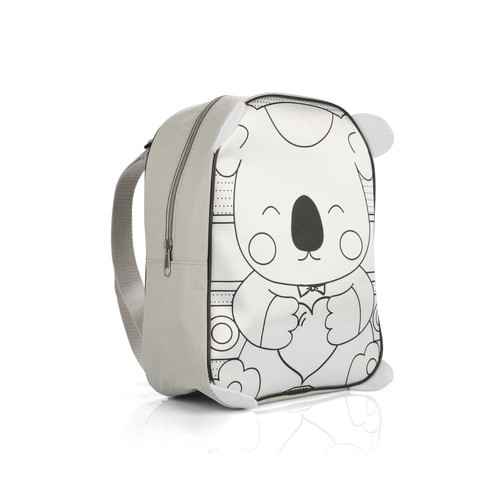Sac à dos enfant à colorier avec feutres - Activité créative personnalisable