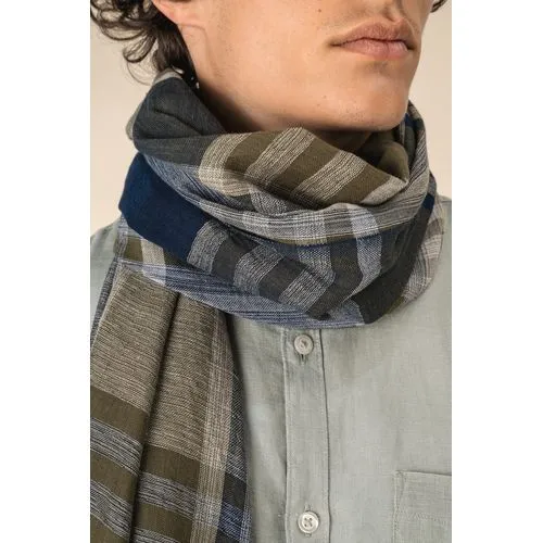 Chèche Unisexe Rayé et à Carreaux - Personnalisable par Sérigraphie