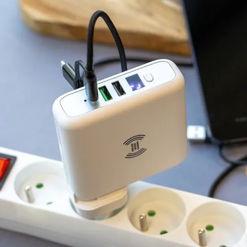 CHARGEUR DE VOYAGE UNIVERSEL 3 EN 1 PRISE EU / UK / US