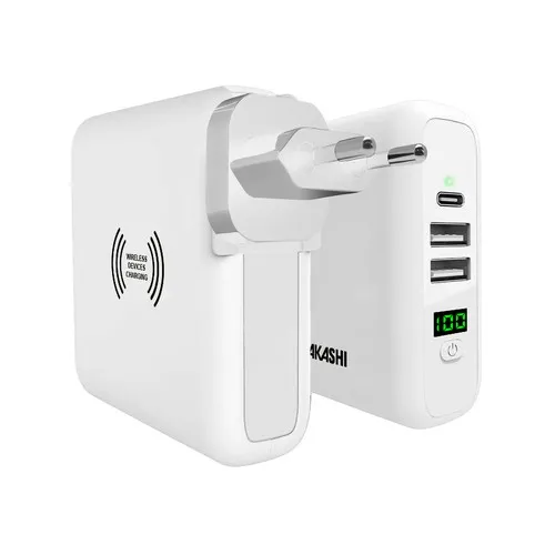 CHARGEUR DE VOYAGE UNIVERSEL 3 EN 1 PRISE EU / UK / US