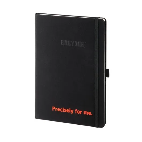 Carnet à couverture rigide en lin personnalisable par sérigraphie