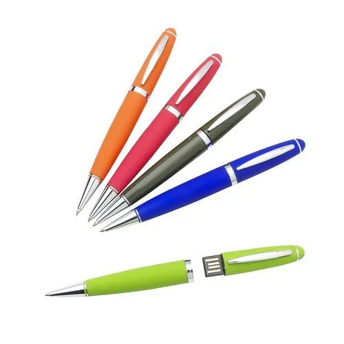 Clé USB Stylo Métal Personnalisable - Objet Publicitaire 2-en-1