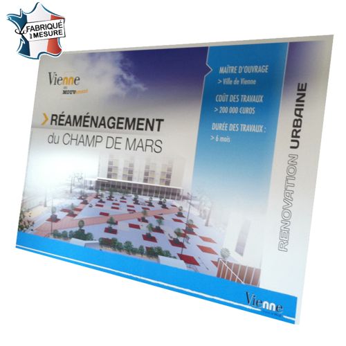 Panneau Horaires Personnalisable - Fabrication Française sur Mesure