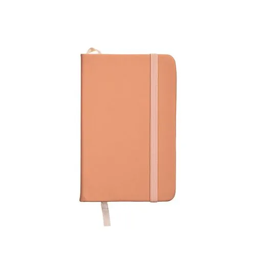 Carnet A6 Couverture PU Pastel avec Élastique - 80 Pages Lignées
