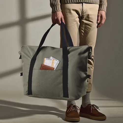 Sac de Voyage en Toile RPET Personnalisable - Bleu Marine 460g/m²