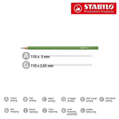 Crayon graphite écologique FSC® personnalisable - HB