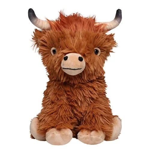 Peluche Vache Écossaise Personnalisable 33 cm - Cadeau d'Entreprise