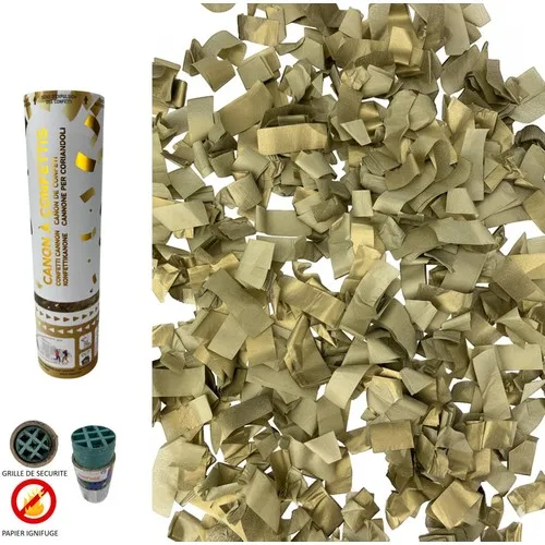 Canon à Confettis Or 20cm Ininflammable - Personnalisable